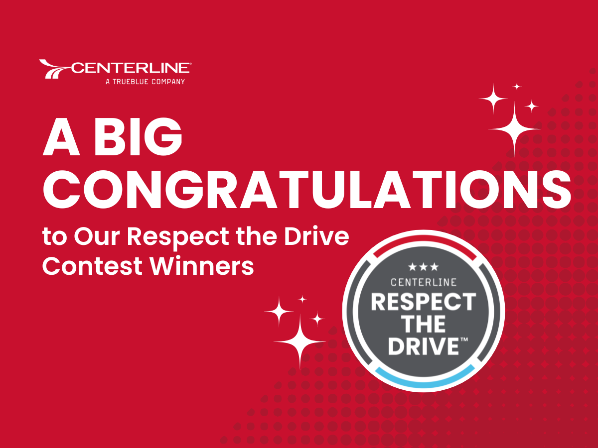 Congratulations to our Respect the Driver contest winners