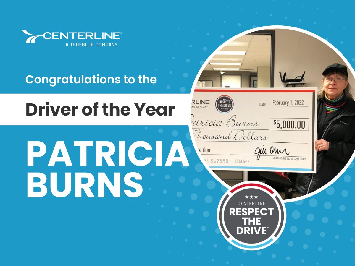 Centerline Drivers Names Patricia Burns Driver of the Year