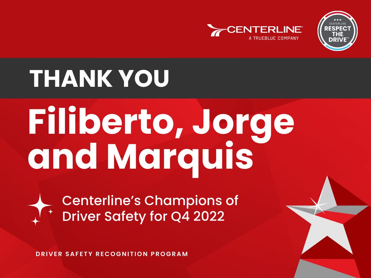 Congratulations to our Q4 Safety Recognition Program winners!