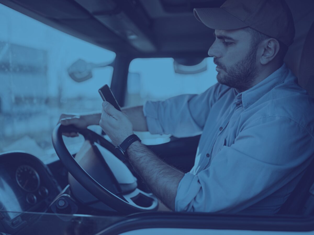 Preventing distracted driving as a truck driver